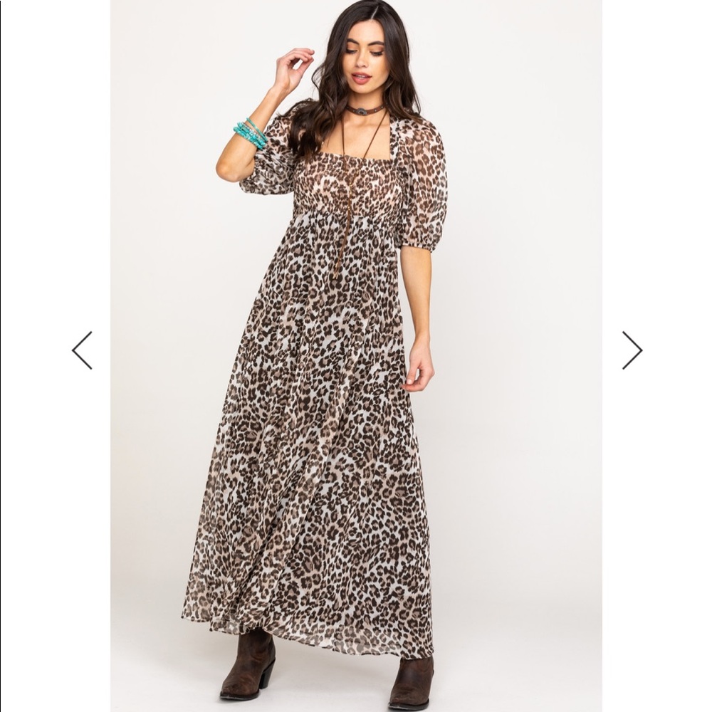 Flying Tomato Leopard Print Maxi Dress